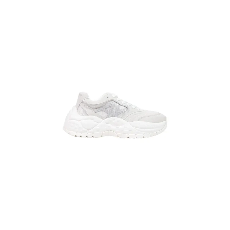 Armani Exchange Damen-Slipper aus weißem Leder Sneakers