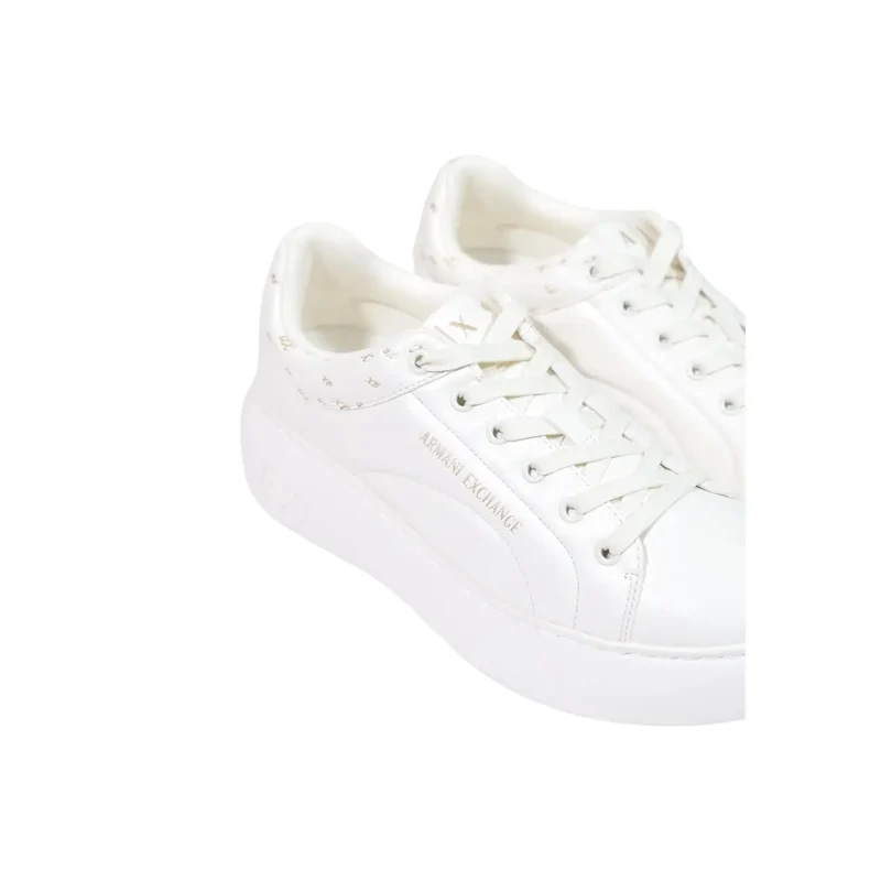 Armani Exchange Damen-Slipper Sneakers Weißes Polyurethan