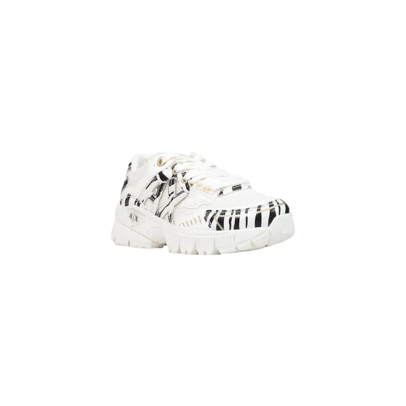 Armani Exchange Damen Schwarzer Slipper Sneakers Polyester