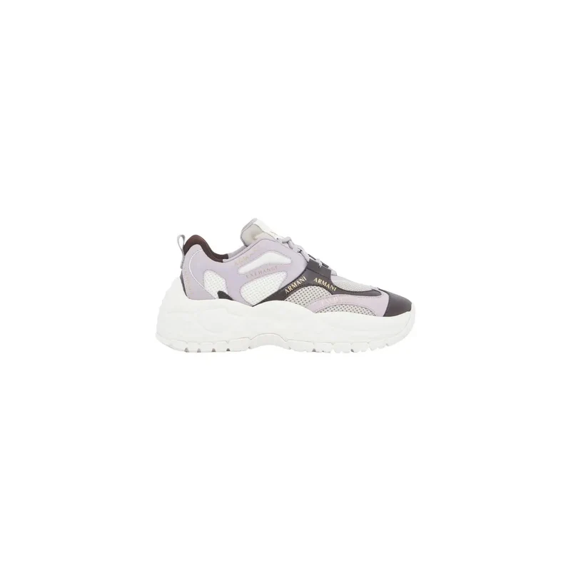 Armani Exchange Damen Slip On Sneakers Lila Polyurethan