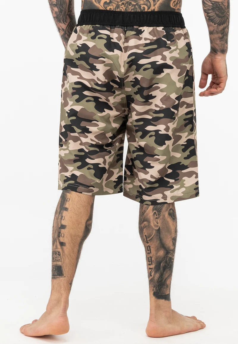 LONSDALE Beachshorts "Ballymena" | Woodland Camo