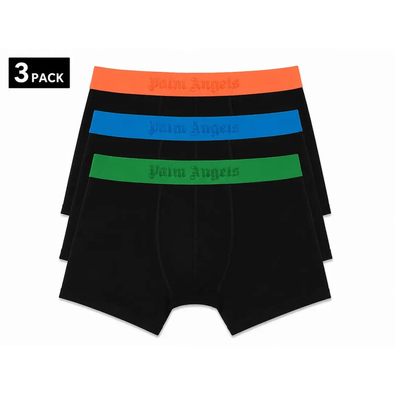 Palm Angels Herrenunterwäsche Baumwolle Schwarz Stretch