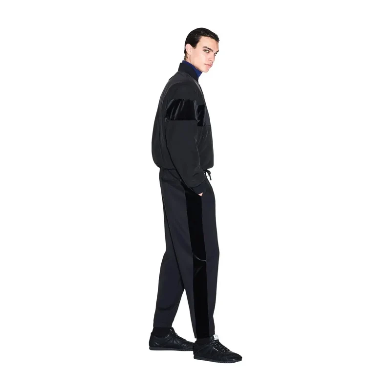 Armani Exchange Schwarze Herrenhose aus Polyester und Modal