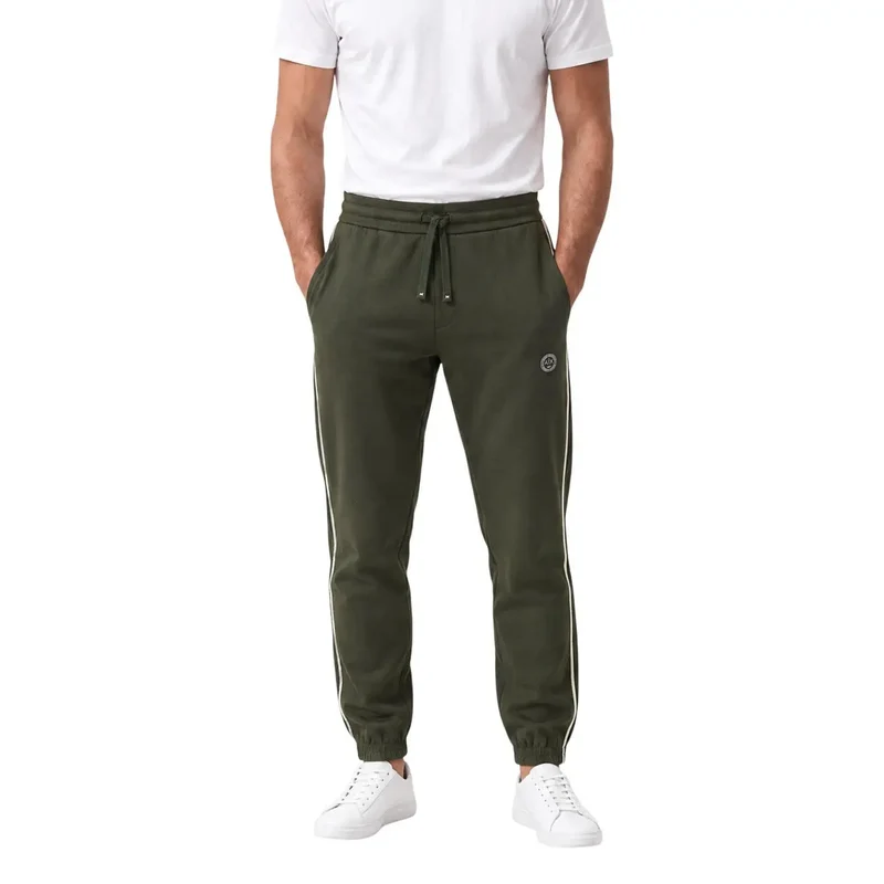 Armani Exchange Herren grüne Baumwollhose