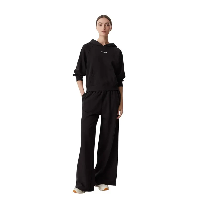 Tommy Hilfiger Schwarzes Damen-Sweatshirt aus Bio-Baumwolle