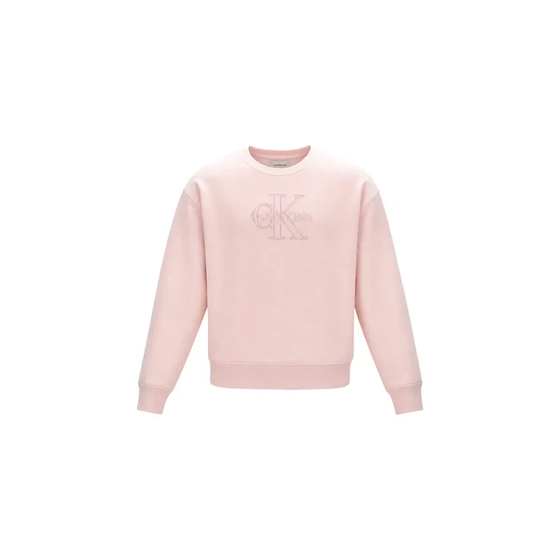 Calvin Klein Damen-Sweatshirt aus rosa Baumwolle
