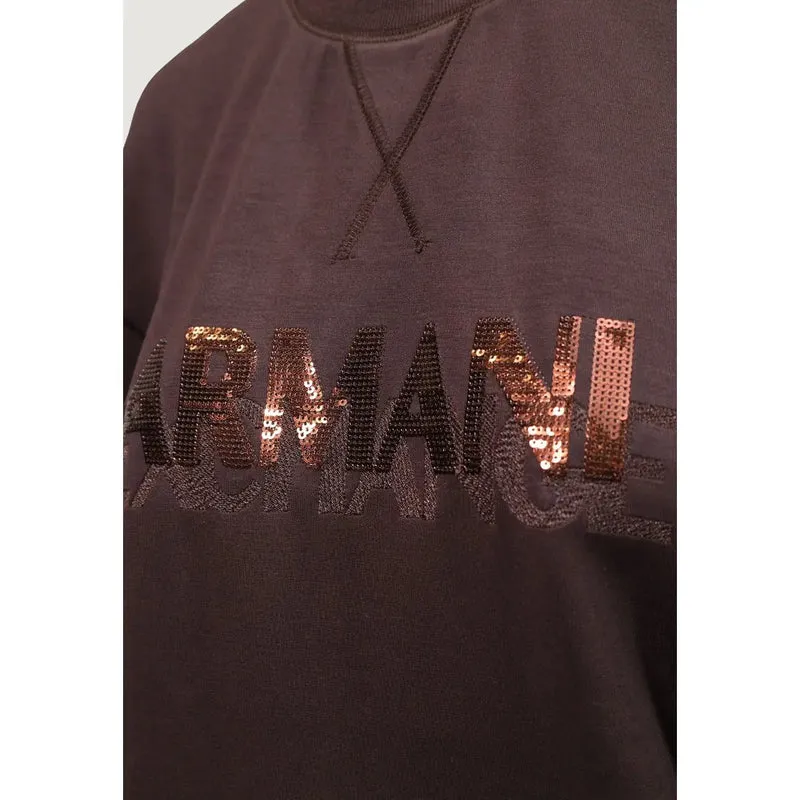 Armani Exchange Damen-Sweatshirt, braun, Viskosemischung