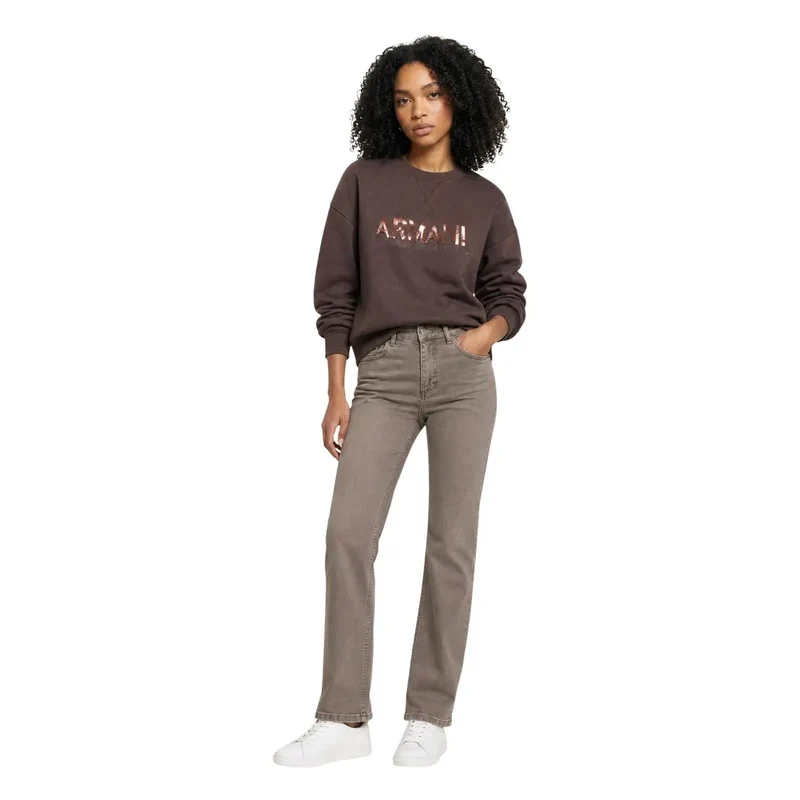 Armani Exchange Damen-Sweatshirt, braun, Viskosemischung