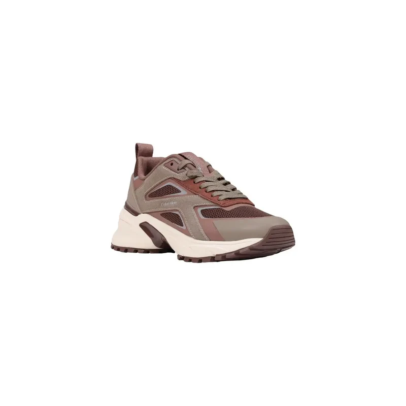 Calvin Klein Frauen Sneakers Braunes, geometrisches Polyester