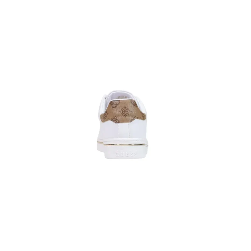 Guess Weiße Frauen Sneakers Polyurethan-Schnürschuhe