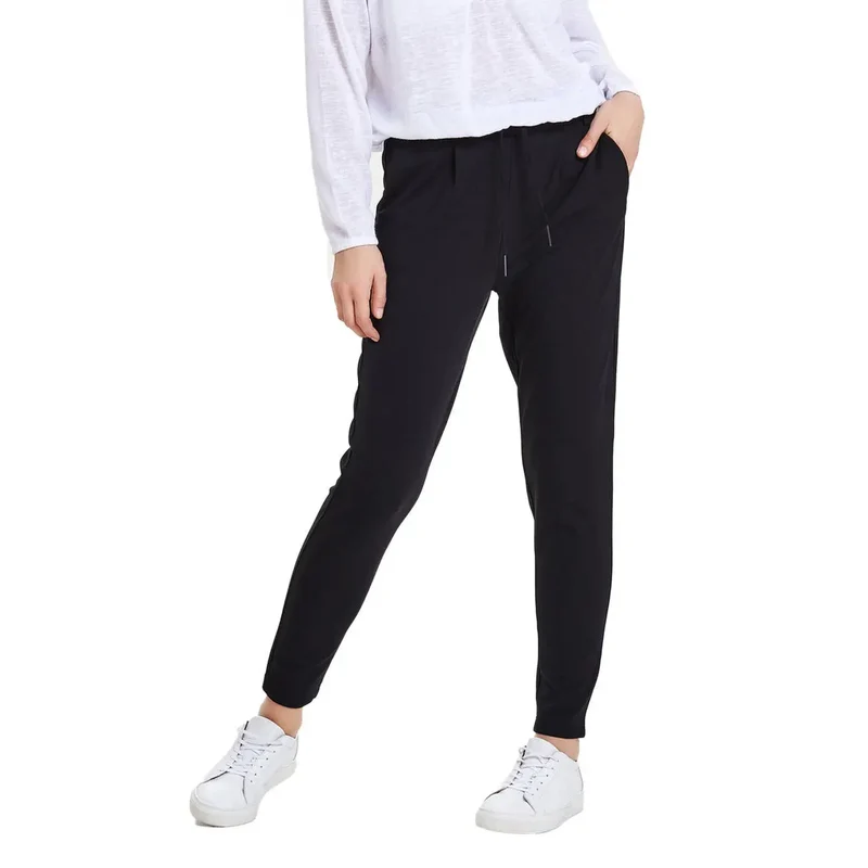 Only Damenhosen Schwarz Spitze Viskose-Mischung Herbst Winter