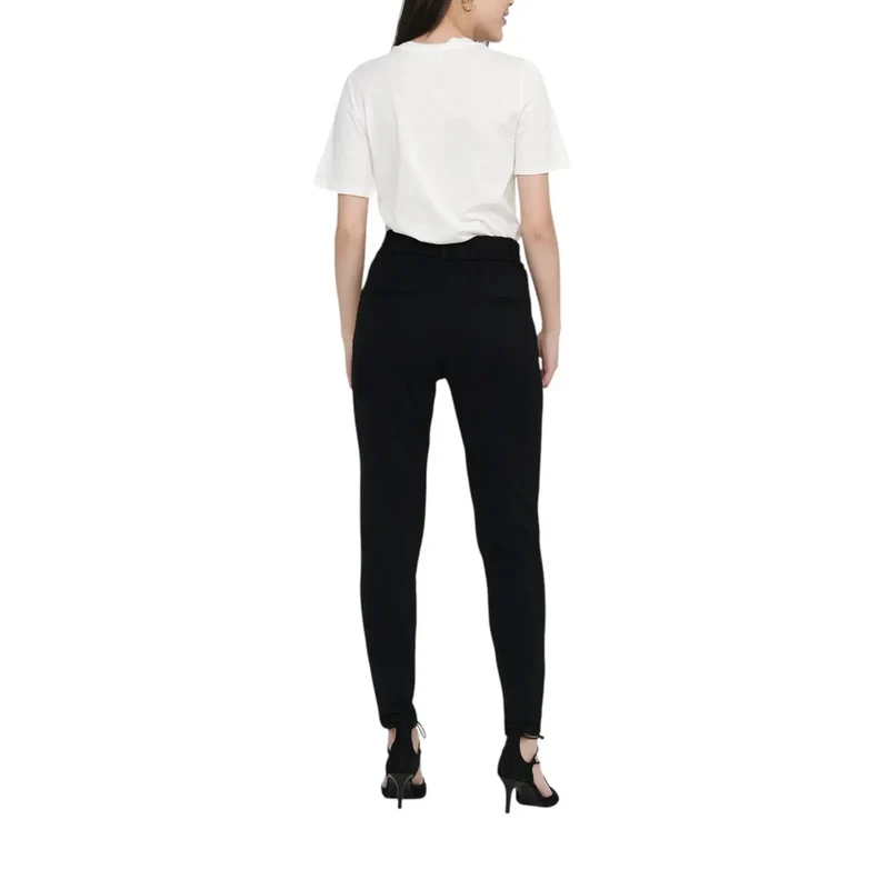 Only Damenhosen Schwarz Spitze Viskose-Mischung Herbst Winter