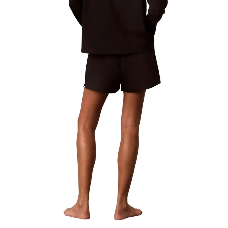 Calvin Klein Damen Logo-Jersey-Shorts aus Baumwolle Schwarz