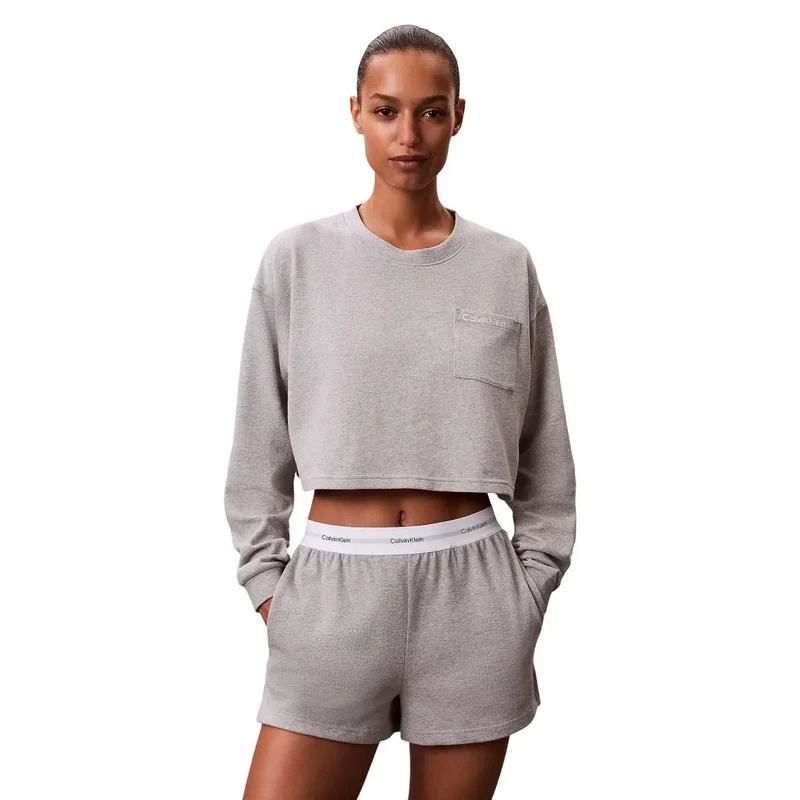 Calvin Klein Damen Logo-Jersey-Shorts aus Baumwolle Schwarz