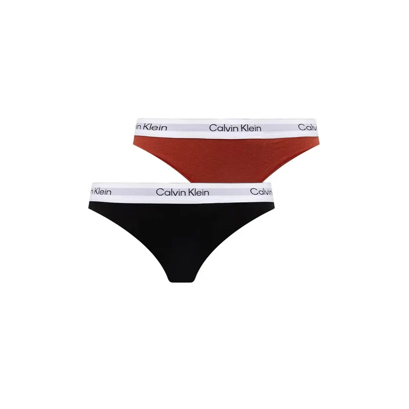 Calvin Klein Damen-Slips im 2er-Pack, weiß, aus Baumwoll-Modal
