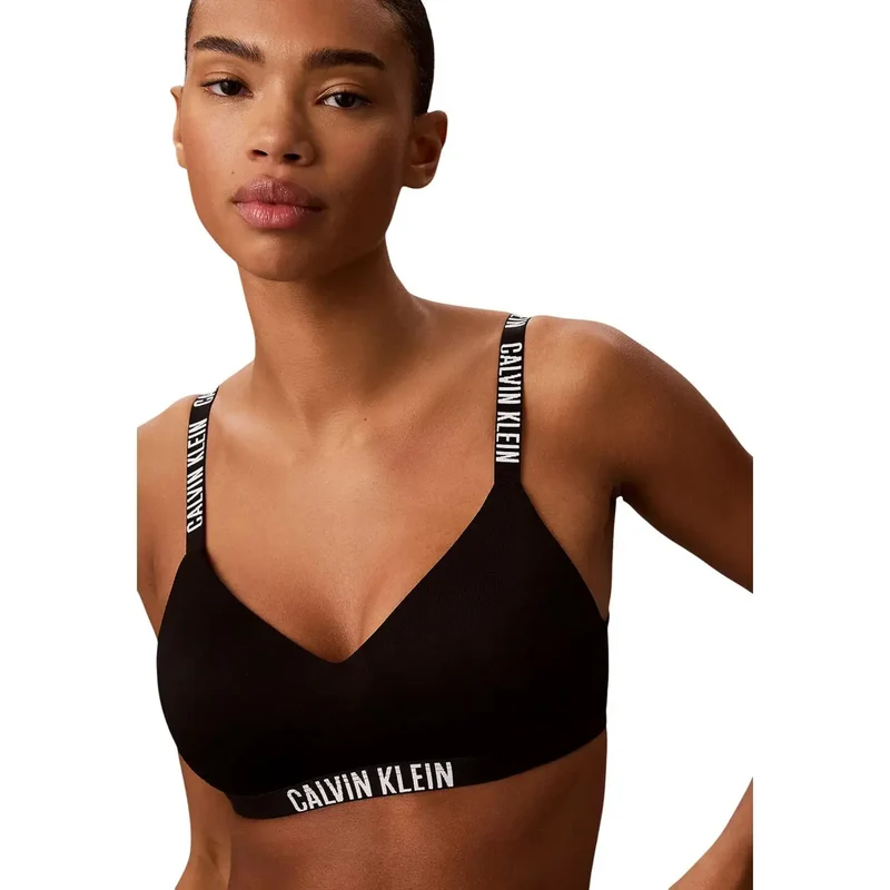 Calvin Klein Damen leicht gepolsterter BH mit Bügel Schwarz aus Polyester