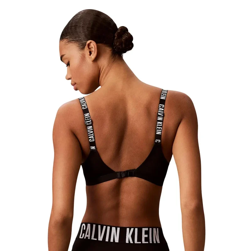 Calvin Klein Damen leicht gepolsterter BH mit Bügel Schwarz aus Polyester