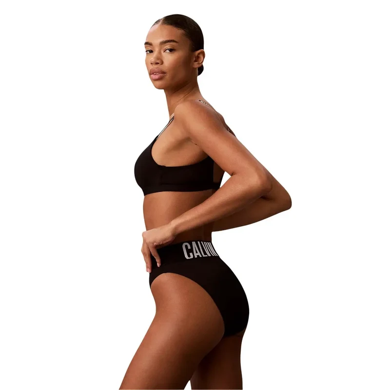 Calvin Klein Damen leicht gepolsterter BH mit Bügel Schwarz aus Polyester