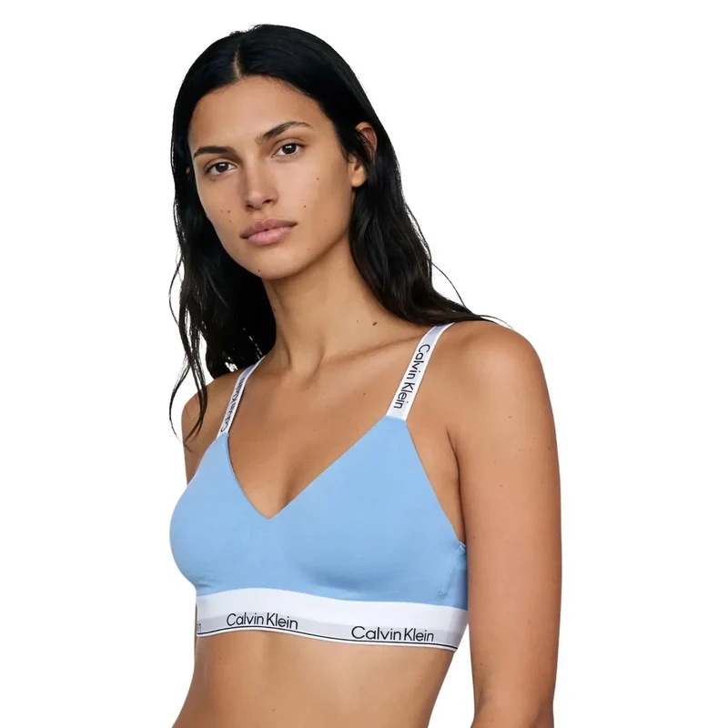 Calvin Klein Damen leicht gepolsterter BH mit Bügel Schwarz aus Polyester