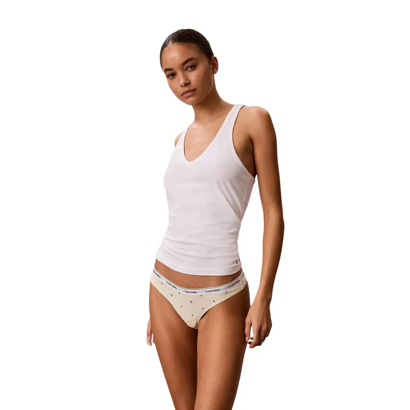 Calvin Klein Damen Slip aus Baumwolle in Grau, 5er-Pack