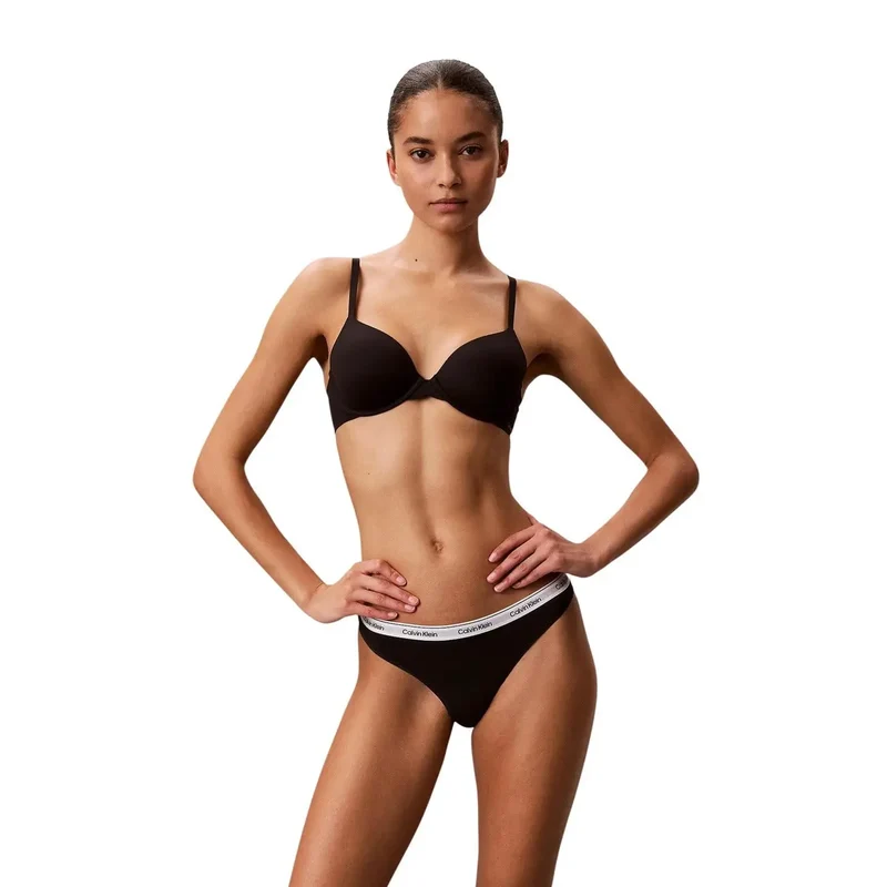 Calvin Klein Damen Baumwoll-Slip in Schwarz, 3er-Pack