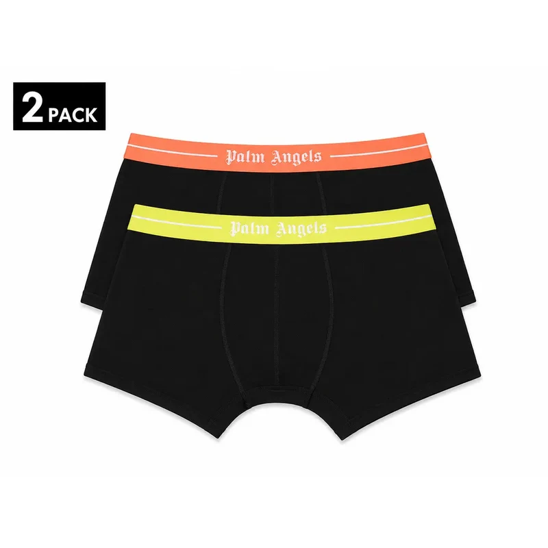Palm Angels Herren Baumwollunterwäsche Schwarz Elastische