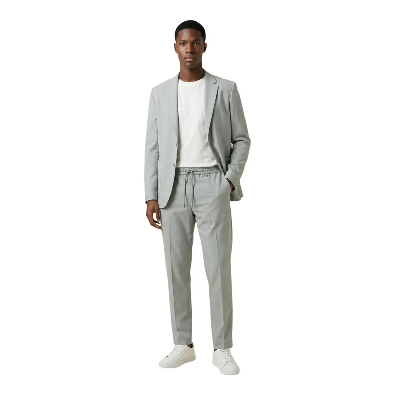 Antony Morato Herren Graue Hosen Polyester Viskose