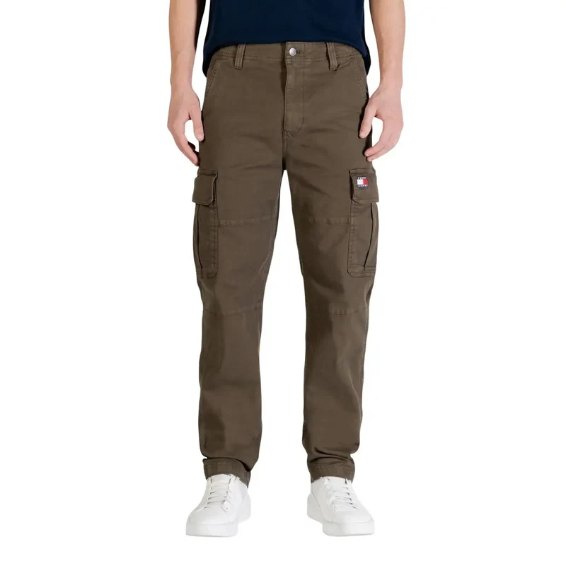 Tommy Hilfiger Herrenjeans Grüne Bio-Baumwoll-Hosen