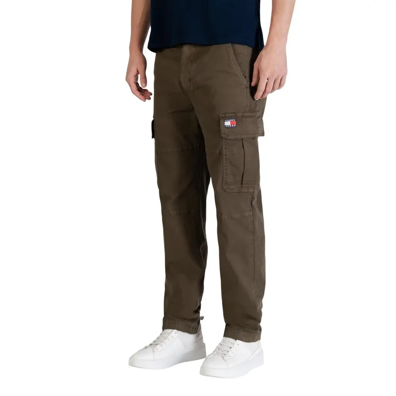 Tommy Hilfiger Herrenjeans Grüne Bio-Baumwoll-Hosen