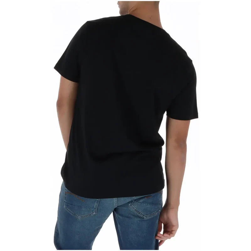 Psycho Bunny Herren T-Shirt Schwarz Rundhals 100% Baumwolle