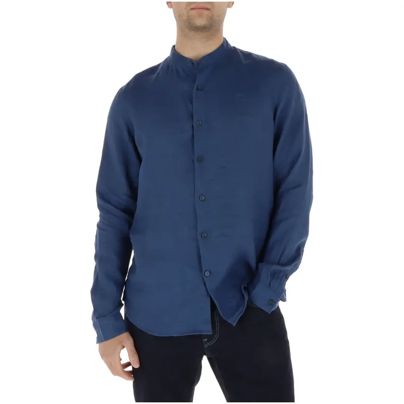 Timberland Herren Langarmhemd Weiß Leinen TB0A2DC1