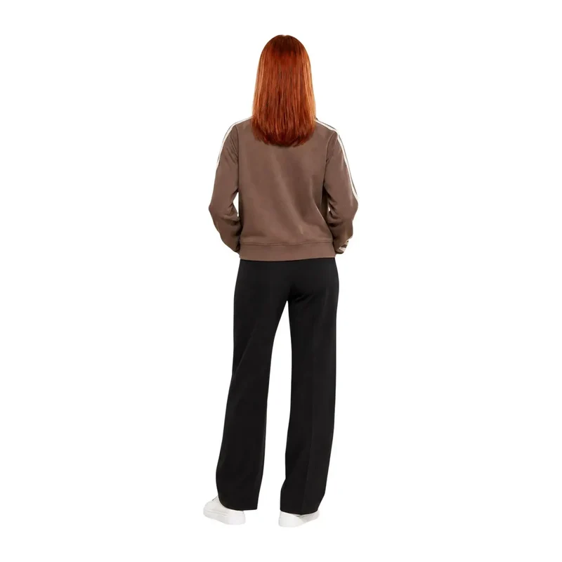 Guess Active Damen-Sweatshirt in Braun mit Reißverschluss, Polyestergemisch