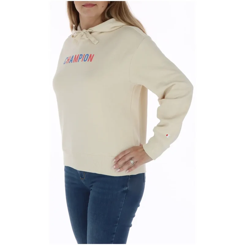 Champion Damen-Hoodie aus beiger Baumwolle