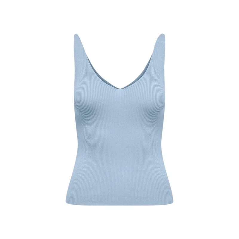 Tanktop für Damen von Jacqueline De Yong, hellblau, aus Viskose, ärmellos