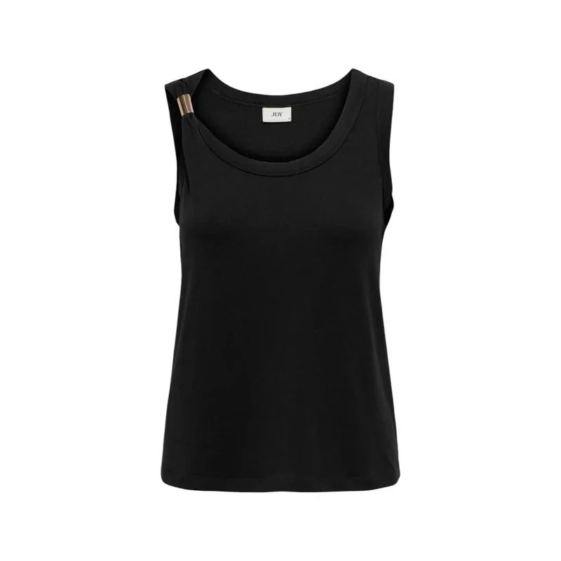 Jacqueline De Yong Damen Tanktop Schwarz Ärmellos Größe S
