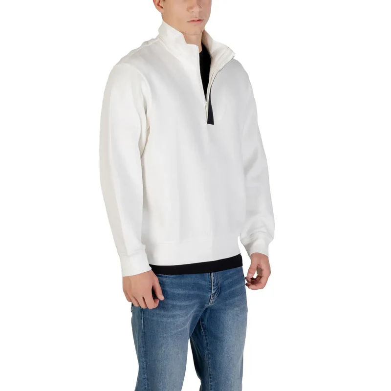 Armani Exchange Männer Weiß Langes Herbst Winter Sweatshirt