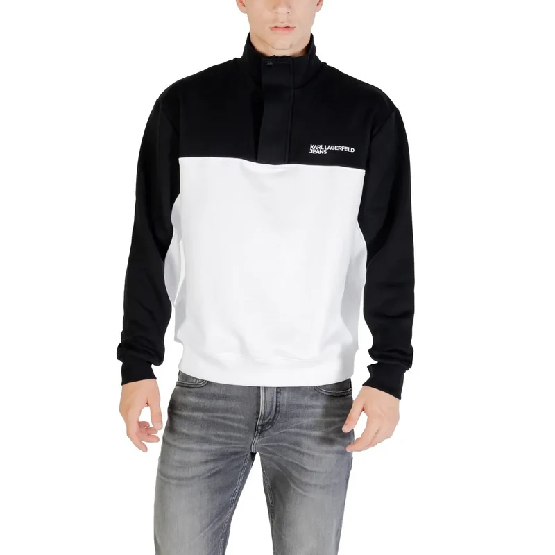 Karl Lagerfeld Jeans Herren Herbst Winter Langes schwarzes und farbiges Sweatshirt