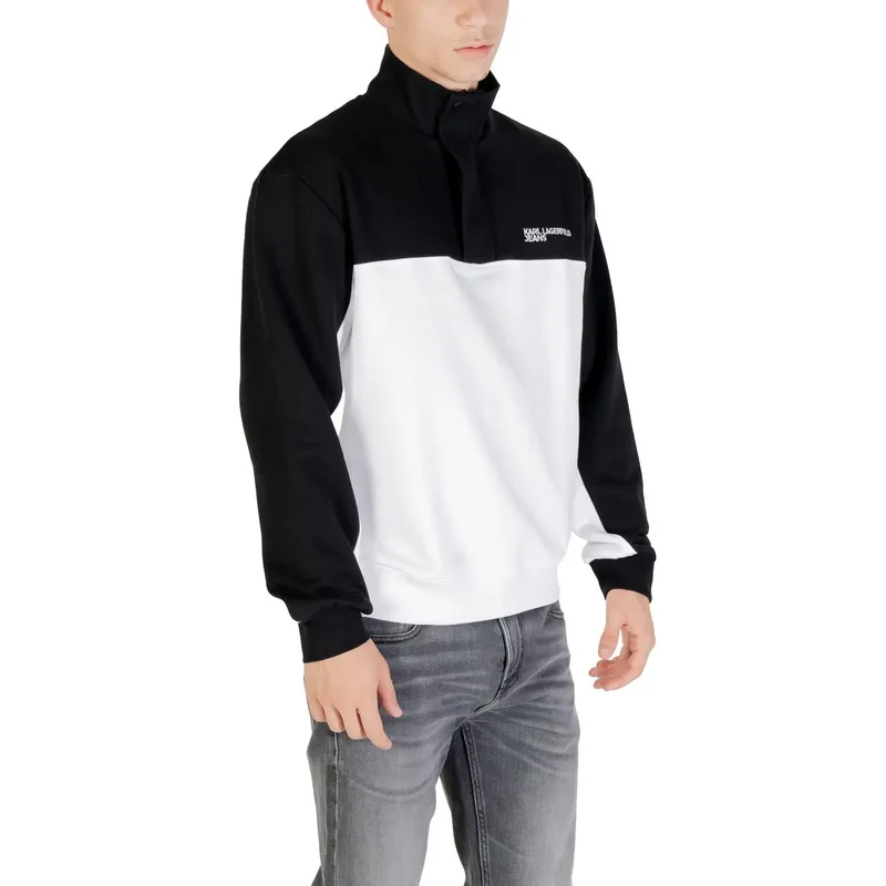 Karl Lagerfeld Jeans Herren Herbst Winter Langes schwarzes und farbiges Sweatshirt