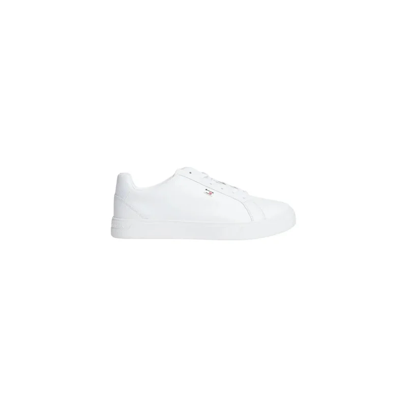 Tommy Hilfiger Damen Leder Sneakers Weiß