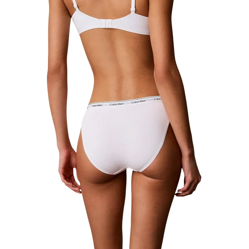 Calvin Klein Damen Baumwoll-Bikini-Unterwäsche Schwarz, 3er-Pack