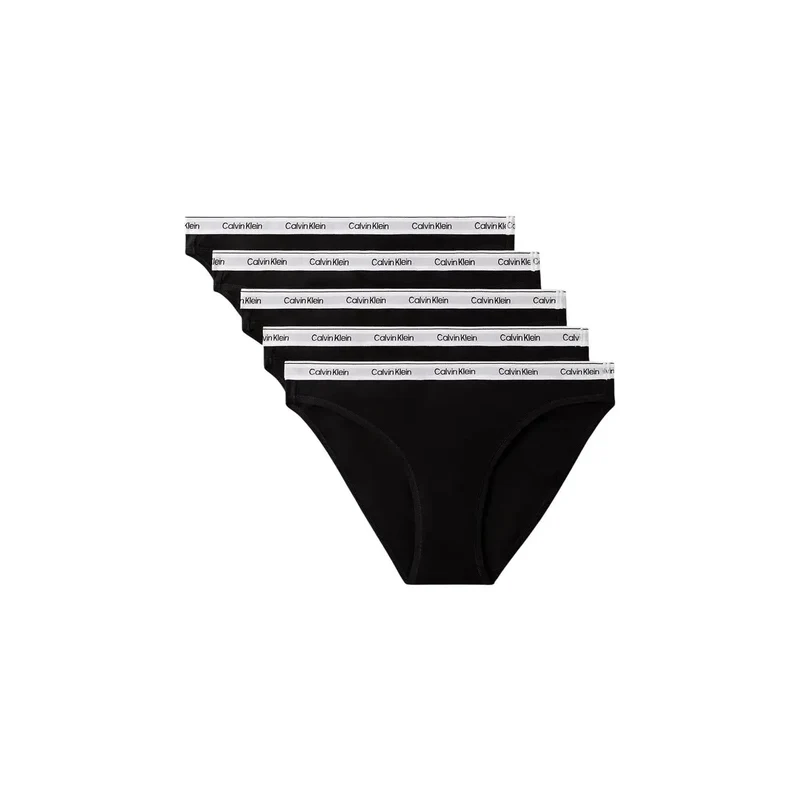 Calvin Klein Damen-Bikiniunterwäsche aus Baumwolle, Grau, 5er-Pack