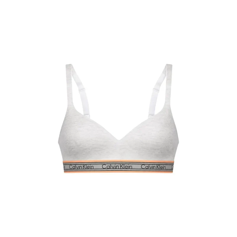 Calvin Klein Damen Lift-Bralette in Weißer Baumwoll-Modal-Mischung mit Stretch