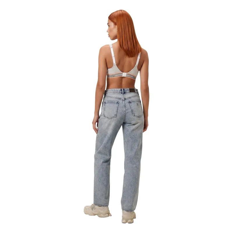 Calvin Klein Damen Lift-Bralette in Weißer Baumwoll-Modal-Mischung mit Stretch