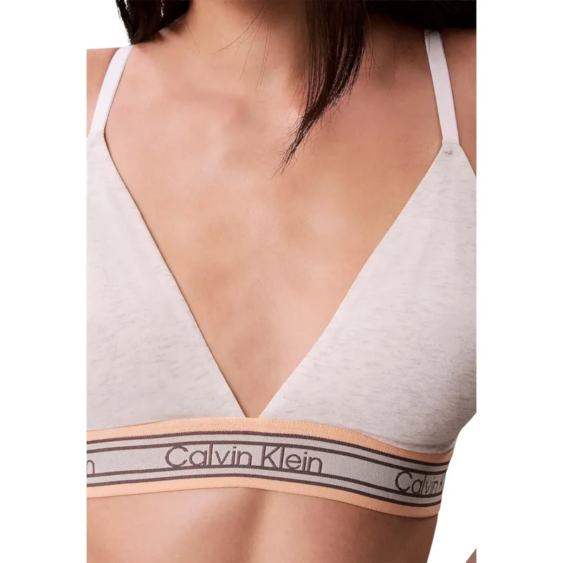 Calvin Klein Damenunterwäsche leicht wattierte Dreiecksform Weiß aus Baumwolle