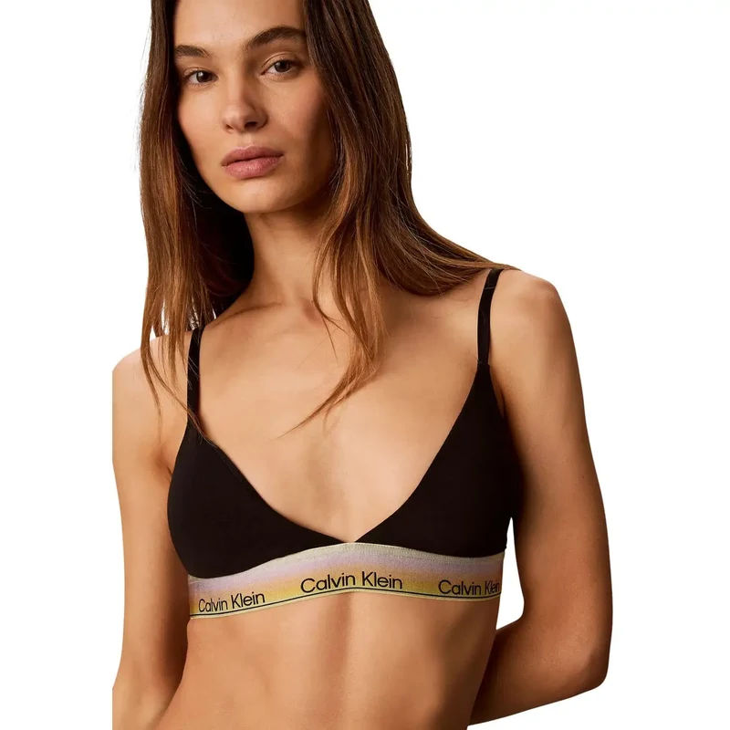 Calvin Klein Damenunterwäsche leicht wattierte Dreiecksform Weiß aus Baumwolle