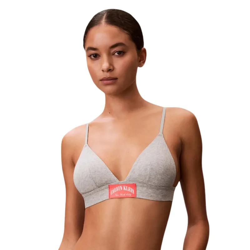 Calvin Klein Damenunterwäsche leicht wattierte Dreiecksform Weiß aus Baumwolle