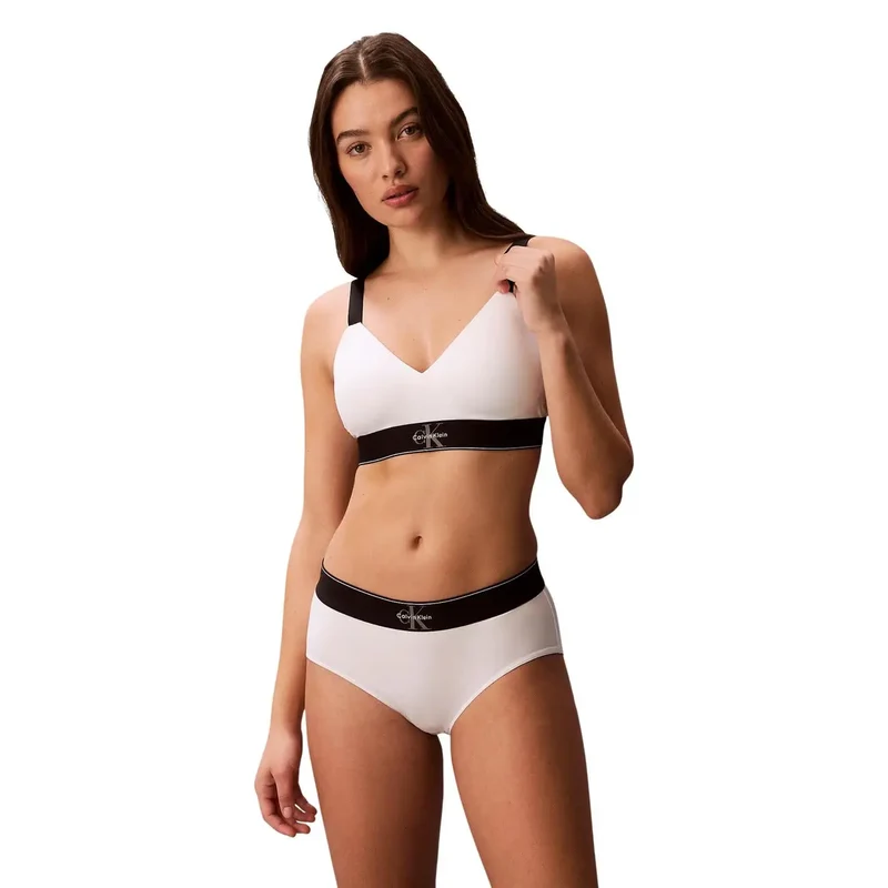 Calvin Klein Damen Lightly Lined weiße Bralette-Unterwäsche