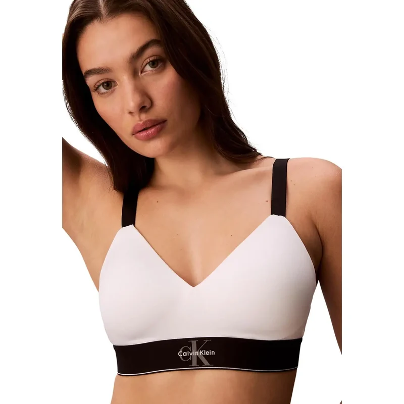 Calvin Klein Damen Lightly Lined weiße Bralette-Unterwäsche