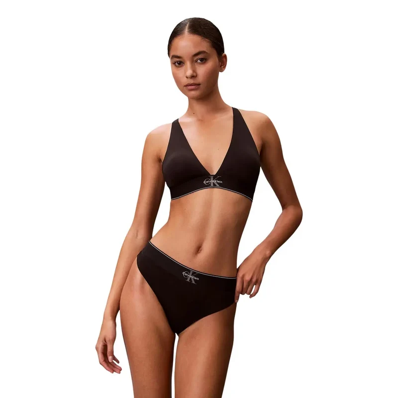 Calvin Klein Damenunterwäsche aus weißem Polyester, Tanga