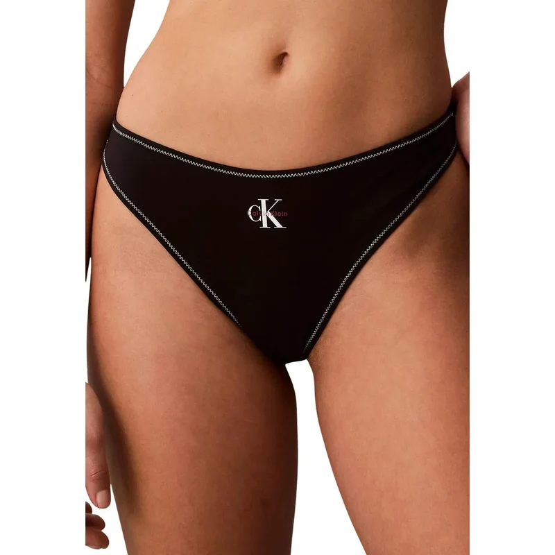 Calvin Klein Damenunterwäsche aus weißem Polyester, Tanga